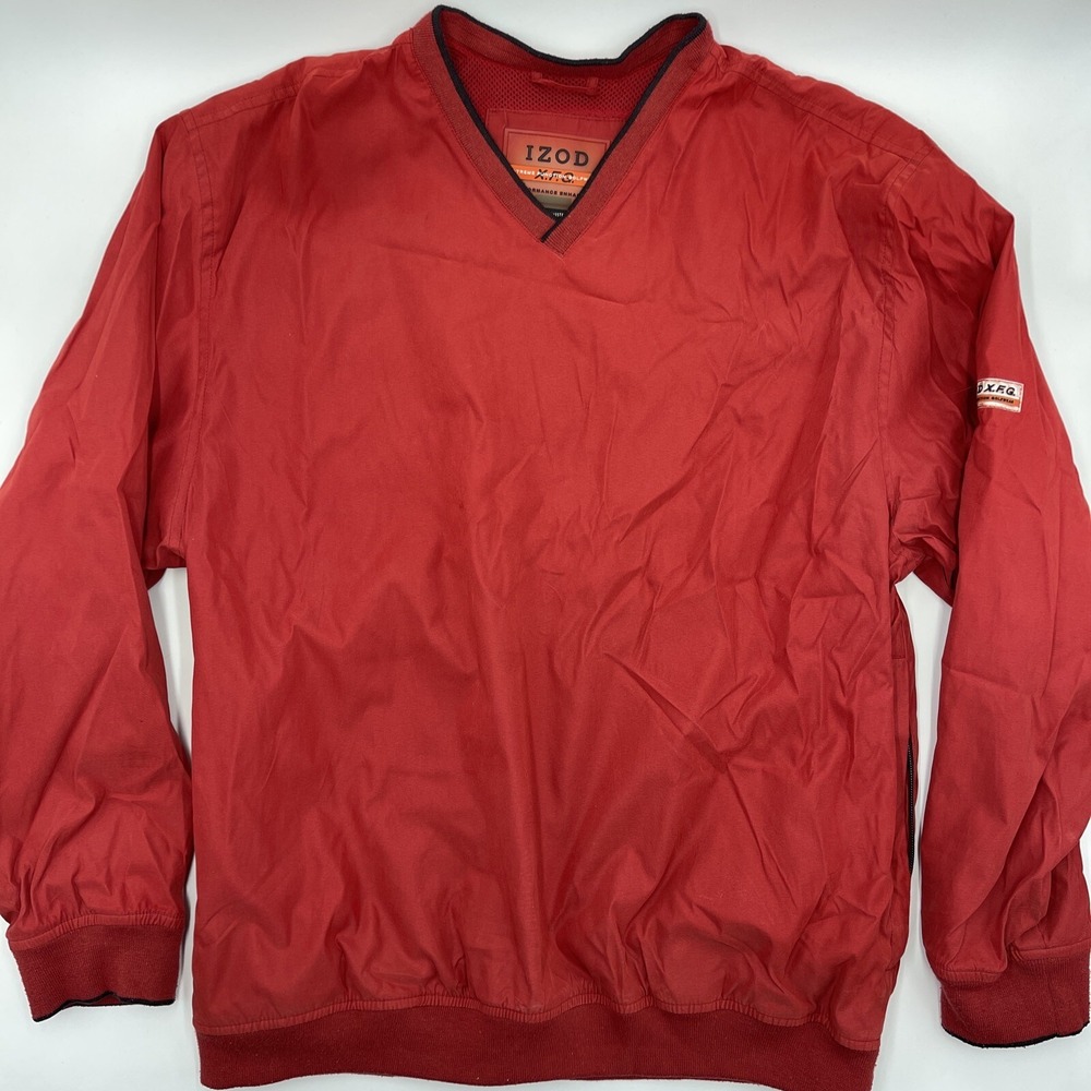 IZOD X-treme Function Golf Wear‎ Size Medium Performance Enhanced Red Mens #C345